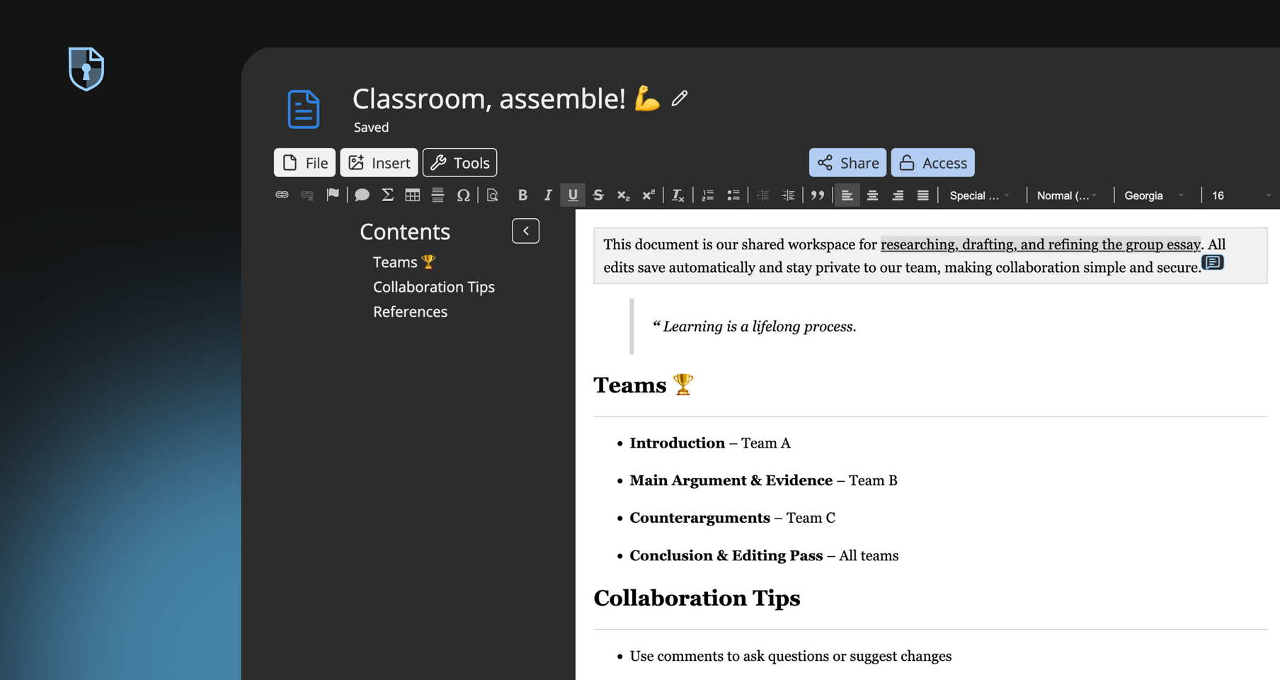 Content planning illustration